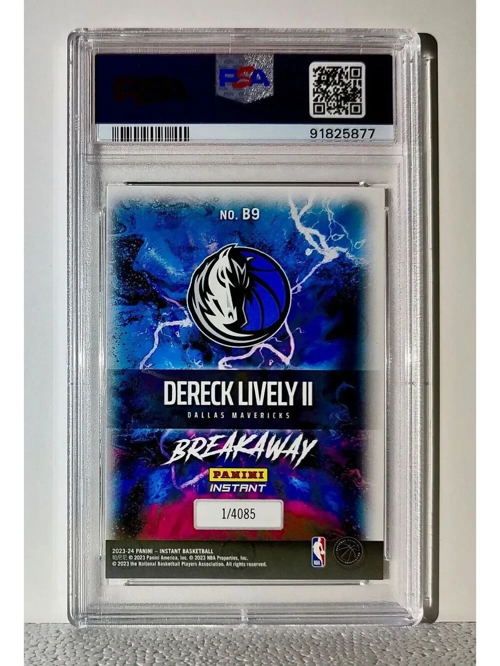 Dereck Lively II 2023-24 Panini NBA Breakaway 9 Rookie Card 1 of 4085 PSA 10 Gem